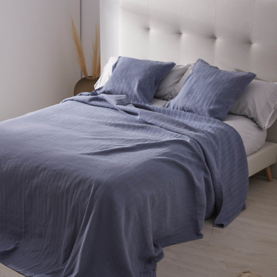 Colcha 100% alg. 003-AZUL