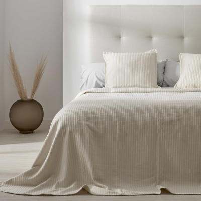 COLCHA TEJIDA JAVA 50/50 021-CREMA